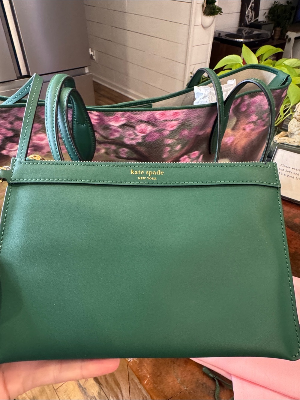 kate spade x Disney Bambi Print Tote with Green Handles - Picture 11 of 14